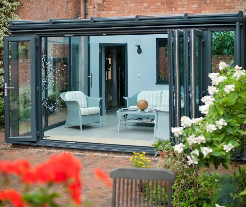 Bi-Fold Doors on New Living Space