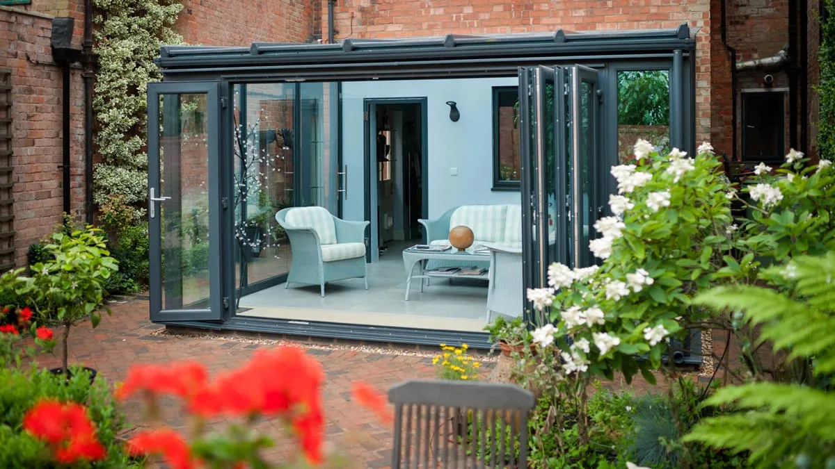 Bi-Fold Doors on New Living Space