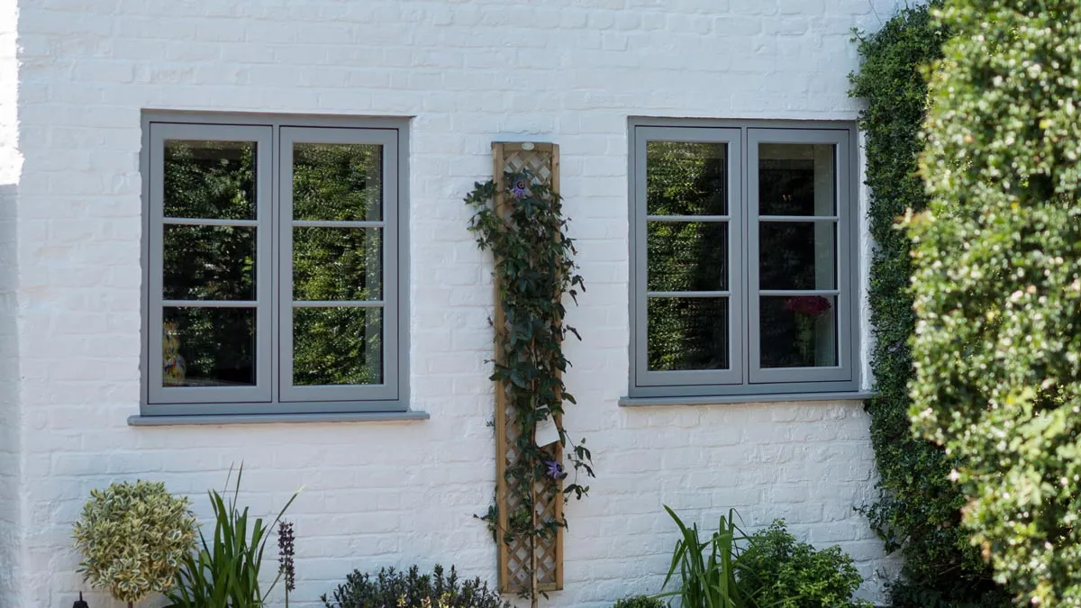 Grey UPVC Windows