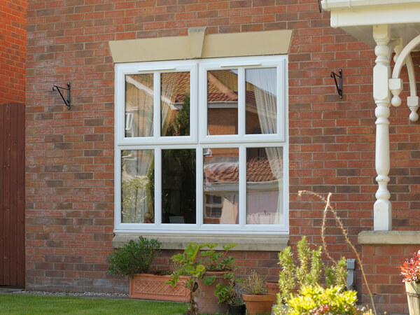 White UPVC Casement Windows